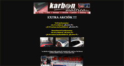 Desktop Screenshot of karbonmatrica.hu